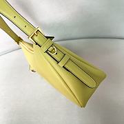 Prada Aimee Medium Leather Shoulder Bag Green 31x18x10cm - 5