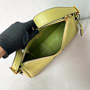 Prada Aimee Medium Leather Shoulder Bag Green 31x18x10cm - 3