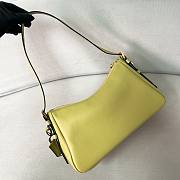 Prada Aimee Medium Leather Shoulder Bag Green 31x18x10cm - 2