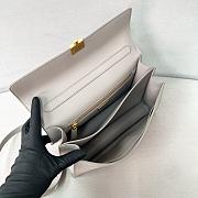 Prada Soft Sound Medium Shoulder Bag Grey 28x16x10cm - 4