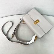 Prada Soft Sound Medium Shoulder Bag Grey 28x16x10cm - 3