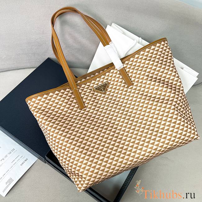 Prada Symbole Shopping Brown Bag 33x29x14cm - 1