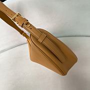 Prada Demi-lune Large Leather Shoulder Bag Natural 42x19.5x8.5cm - 5