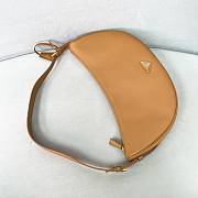Prada Demi-lune Large Leather Shoulder Bag Natural 42x19.5x8.5cm - 4