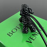 Bottega Veneta Metallic Dog Charm Black - 4