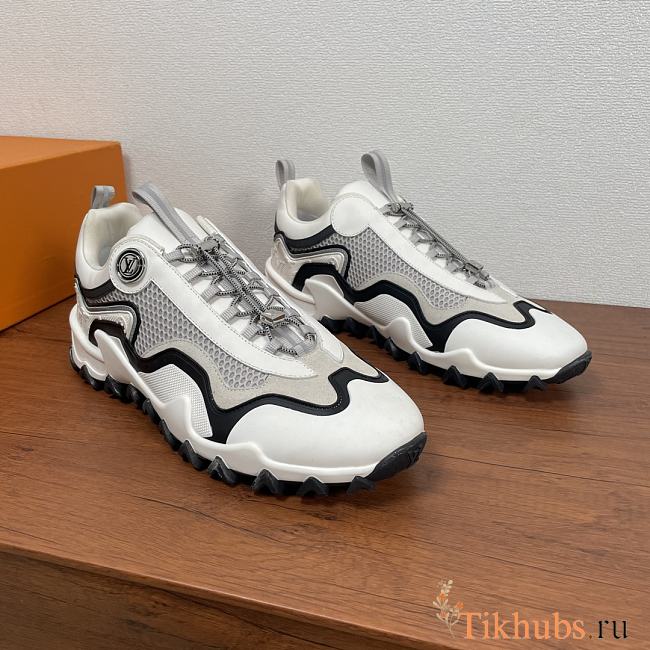 Louis Vuitton LV Rush Sneaker Black White  - 1