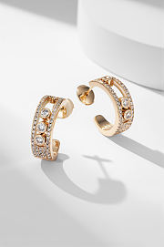 Messika Move Joaillerie Pavé Hoop Earrings  - 2