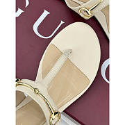 Gucci Women's Thong Sandal With Horsebit White - 4
