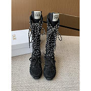 Dior Get Knee-High Sneaker Black Suede Calfskin  - 4