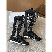 Dior Get Knee-High Sneaker Black Suede Calfskin  - 3