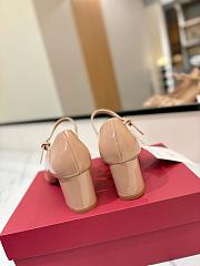 Valentino Garavani Ankle Strap Mary Jane Beige Pumps 6cm - 3