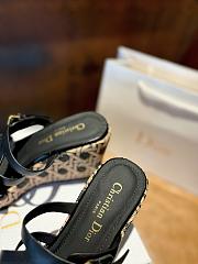 Dior L'Amazone Wedge Slide Black Calfskin  - 5