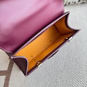 Goyard Saigon Mini Bag Purple 20x7.5x15cm - 5