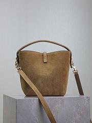 YSL Le 37 Small Suede Beige 20x17x13cm - 3