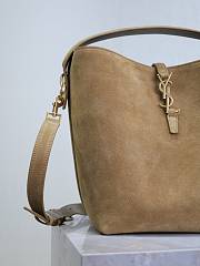 YSL Le 37 Suede Beige 26x20x12cm - 4