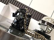 Chanel Flap Bag Bling Bling Black Gold 20x12X9cm - 6