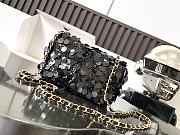 Chanel Flap Bag Bling Bling Black Gold 20x12X9cm - 4