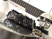 Chanel Flap Bag Bling Bling Black Gold 20x12X9cm - 2