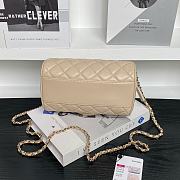 Chanel 25P Clutch With Chain Beige Lambskin 18.5x11.5x11cm - 5