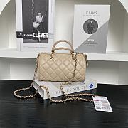Chanel 25P Clutch With Chain Beige Lambskin 18.5x11.5x11cm - 3