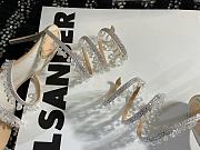 Rene Caovilla Chandelier Crystal-embellished Gold Sandals 10cm - 5