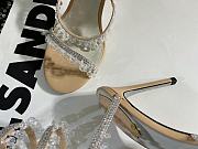 Rene Caovilla Chandelier Crystal-embellished Gold Sandals 10cm - 4