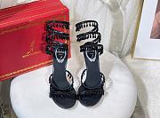 Rene Caovilla Chandelier Sandal Black Heel 10cm - 4