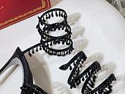 Rene Caovilla Chandelier Sandal Black Heel 10cm - 3