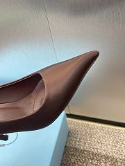 Prada Satin Brown Pump Heel 7.5cm - 5