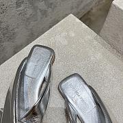 Bottega Veneta Silver Slides - 4