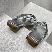 Bottega Veneta Silver Slides - 2