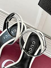 Gucci Women's Slingback Sandal White Heel 10cm - 3
