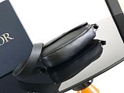 Dior Mini Saddle Bag Black Icons Calfskin 19.5x15x5.5cm - 3