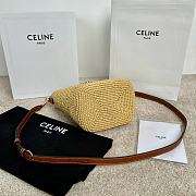 Celine Small Louise Bucket Raffia Calfskin 16x19x12cm - 2