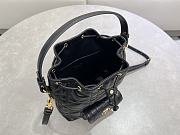 Dior Small Caro Bucket Bag Black Lambskin 20x24x9cm - 6