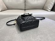 Dior Small Caro Bucket Bag Black Lambskin 20x24x9cm - 3