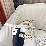 Dior D-Dream Belt Latte Smooth Calfskin 2cm - 5
