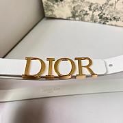 Dior D-Dream Belt Latte Smooth Calfskin 2cm - 4