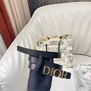 Dior D-Dream Belt Black Smooth Calfskin 2cm - 4