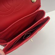 Chanel Trendy Lambskin Red Gold Hardware 25x12x17cm - 6
