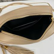 YSL Lou Camera Bag Beige Leather Gold 23x16x6cm - 4