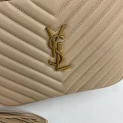 YSL Lou Camera Bag Beige Leather Gold 23x16x6cm - 3