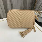 YSL Lou Camera Bag Beige Leather Gold 23x16x6cm - 2