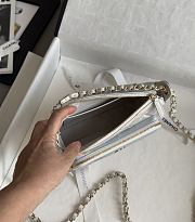 Chanel Clutch With Chain Iridescent Metallic Lambskin 15x21x7.5cm - 5