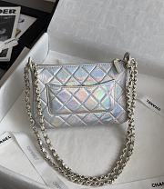 Chanel Clutch With Chain Iridescent Metallic Lambskin 15x21x7.5cm - 4
