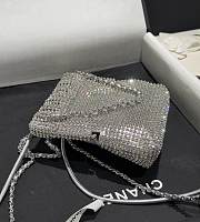 Chanel Mini 22 Handbag Silver 17x15x4cm - 4