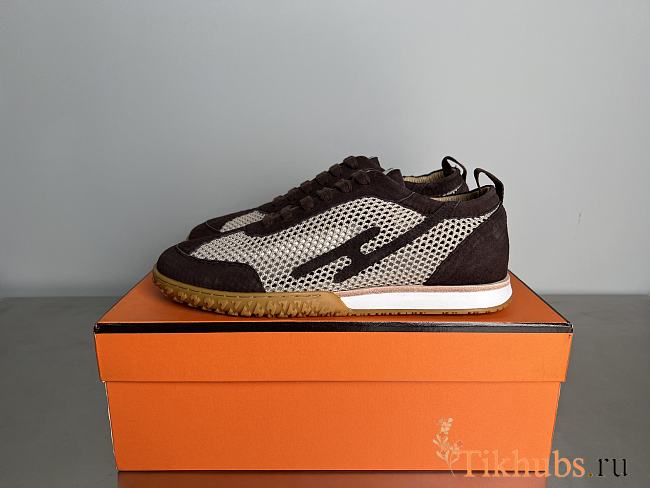 Hermes Jet Sneaker Brown - 1