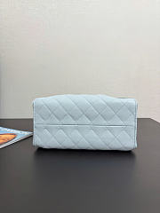 Chanel 25 Small Handbag Light Blue Calfskin Gold 30x26x14cm - 2