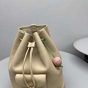 Loro Piana Extra Drawstring Backpack L27 Beige 25x27x14cm - 5