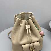 Loro Piana Extra Drawstring Backpack L27 Beige 25x27x14cm - 2
